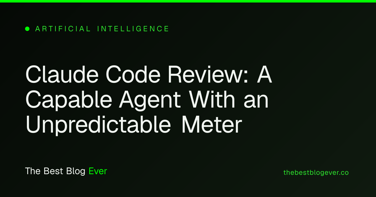 Claude Code Review: A Capable Agent With an Unpredictable Meter