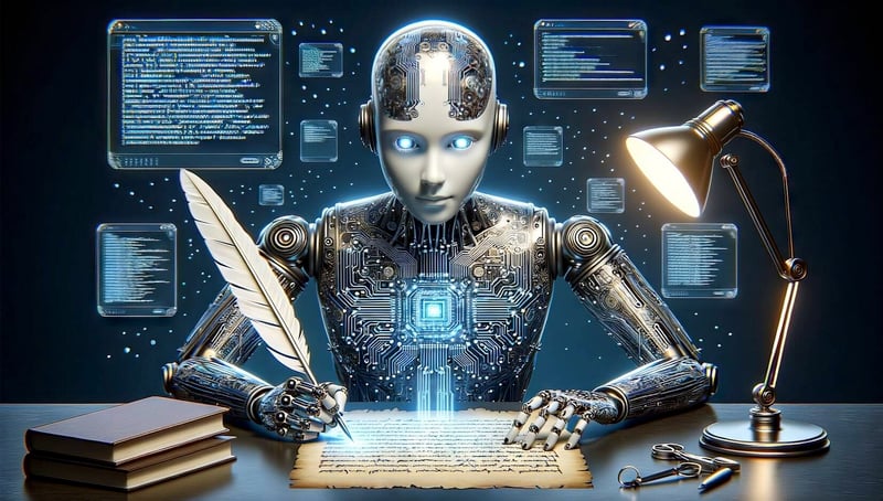 ai-academic-writing-research-stock-image